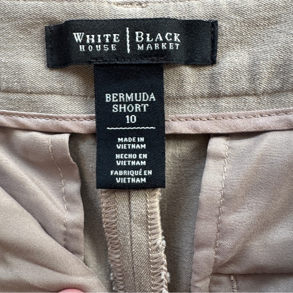 WHBM Bermuda Women's Classic Tan Shorts Shorts size 10 - Picture 4 of 5
